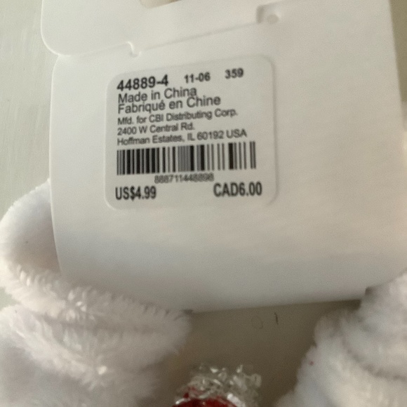 Claire's Girls Santa and Snowman Scrunchie Hair Accessories - Picture 6 of 10